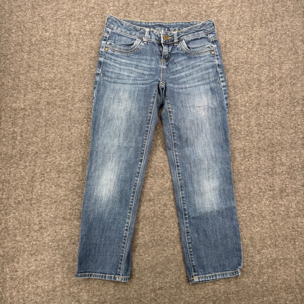 Simply Vera Vera Wang Womens Size 2 Straight Leg Jeans Medium Wash Blue Denim